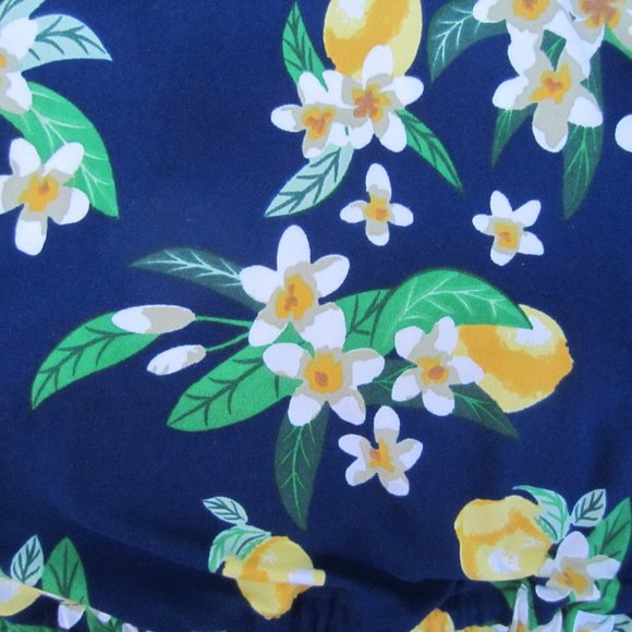 NWT Girl's POOF GIRL Open Front Shorts Dress Size XL Blue Floral Print - Picture 7 of 9